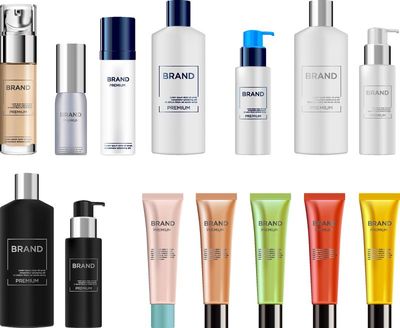 仿真皮透明瓶瓶裝化妝品霜用于護膚基礎(chǔ)產(chǎn)品包裝與金屬蓋背景說明